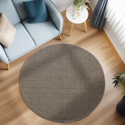 Image de Ayyildiz | Tapis Universel Loom - 120 cm x 120 cm - Marron - Résistant à l'eau - Antistatique - Oeko-Tex