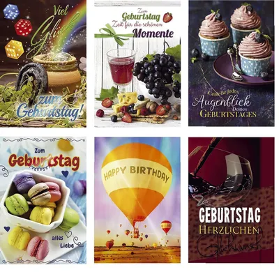 Obrázok produktu pre Geburtstagskarte Classic sortiert