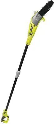 Immagine prodotto di Potatore a palo RYOBI RPP755E, 750 W, guida da 25 cm inclinata di 15°, 10 m/s, tubo di prolunga da 90 cm