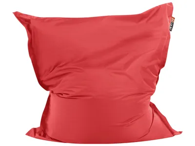 Produktbild von BELIANI Bezug für großen Sitzsack Rot Nylon 140 x180 cm Moderne Sitzsackhülle mit Reißverschluss Riesensitzsack Ersatzbezug für Innen und Außen