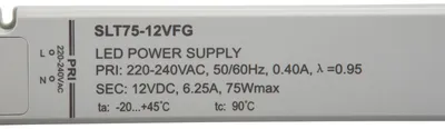 Produktbild von SELF SLT75-12VFG, Installationsnetzteil IP20 75W 12V 6,25A