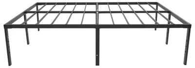Obrázek produktu pro Vysoký rám postele – kovová postel – mimořádně stabilní – vysoká nosnost – Heavy Duty – bez úložného prostoru – do ložnice, pokoje pro hosty a studentských kolejí – černá