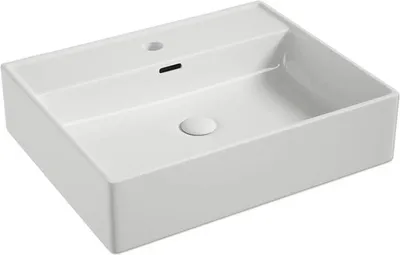 Produktbild von form&style Waschtisch MAKIRA 55 x 44 cm weiß glänzend inkl. keramischen Ablaufventil