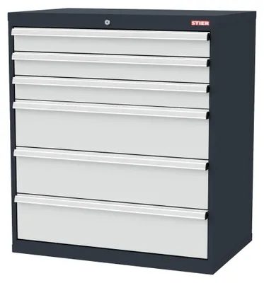 Produktbild von STIER Schubladenschrank 6 Schubladen 900 x 575 x 1020 mm 80 kg