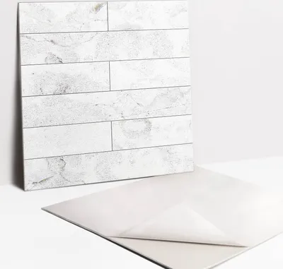 Obrázok produktu pre Samolepiace vinyleové dlaždice - Nálepky na Stenu - Podlahu - Sada 9 Kusov - 30x30 cm - Kamenné cihly