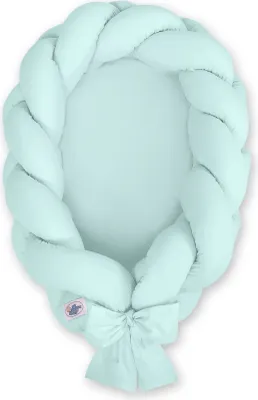 Produktbild von 2-in-1 geflochtener Babykokon - Minze