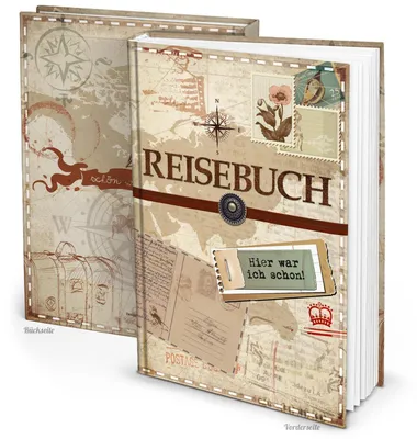 Produktbild von XXL Reisetagebuch Reisebuch DIN A4 Notizbuch mit leeren Seiten - Geschenkohne Metallecken