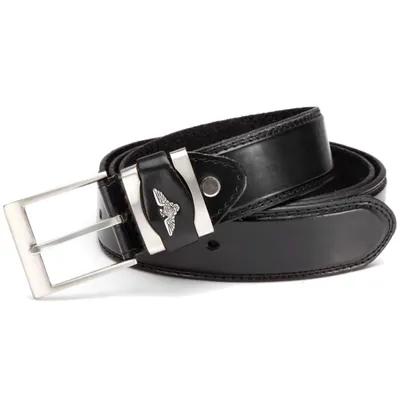 Produktbild von Gil Herren Breiter Anzug Jeans Gürtel Wechsel Schnalle Männer Gürtel Außen Naht G86 Schwarz 150 cm