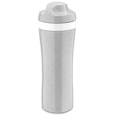 Immagine prodotto di Koziol Oase Trinkflasche, Trink Flasche, Outdoorflasche, Getränkflasche, Wasserflasche, Kunststoff, Organic Grey, 425 ml, 3708670