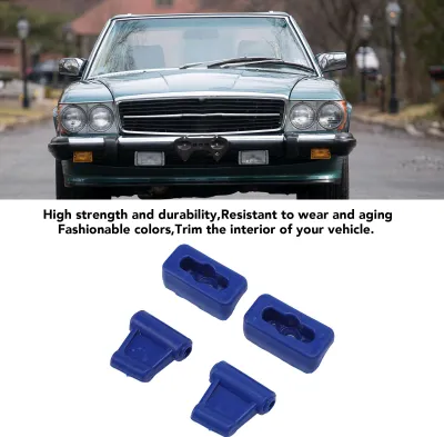 Image de Jeu de clips pour pare-soleil VEP101693 Clip de fixation pour voiture en plastique haute résistance pour R107 1971-1989 Bleu