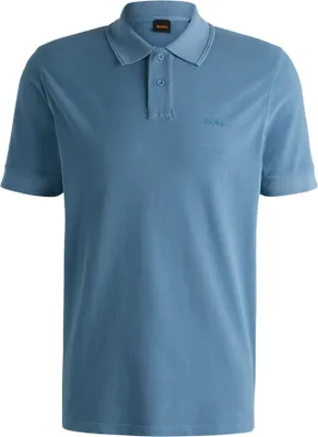 Produktbild von BOSS Orange Prime Poloshirt blau einfarbig