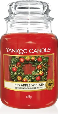 Produktbild von Yankee Candle Duftkerze im Glas (groß) | Red Apple Wreath | Kerze mit langer Bre