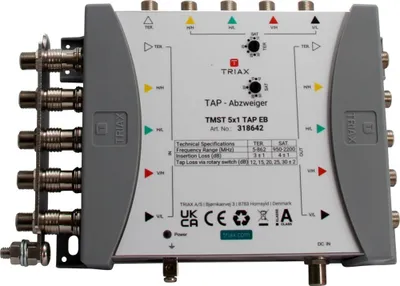 Immagine prodotto di TRIAX TMST 5x1 TAP Abzweiger 5in/out 4Abz