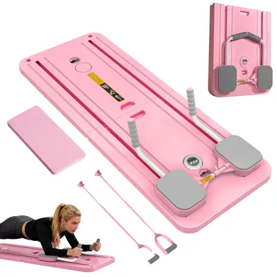 Zdjęcie produktu dla Deska fitness, ćwiczenia na mięśnie tułowia, trening siłowy, różowy