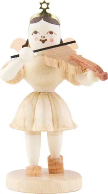 Produktbild von Kurzrockengel mit Bratsche, natur (6,6cm) von Blank Kunsthandwerk