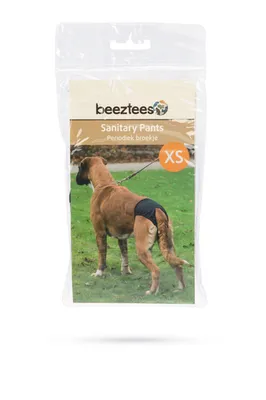 Produktbild von Beeztees Royal Schutzhose - Hund - schwarz - XS - 32-37 cm