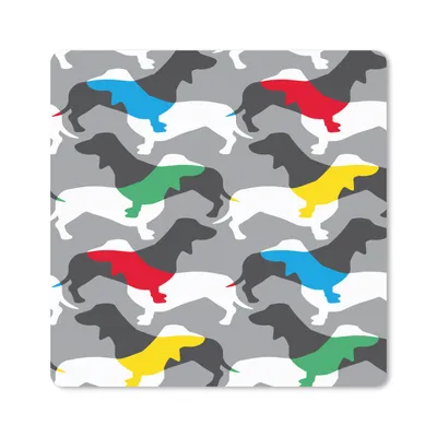 Produktbild von MuchoWow® Mauspad Mousepad Hunde - Dackel - Muster 30x30 cm - Mousepads - Maus Mat - Pad - Mausunterlage - Gaming