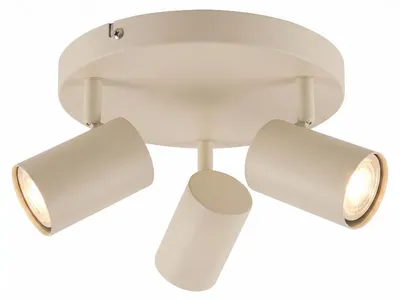 Produktbild von Olucia – Moderne Deckenleuchte, Beige, Modell Elena