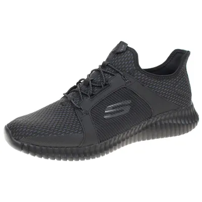 Obrázek produktu pro Skechers Elite Flex, Muži, Dospělý, Módní tenisky, Černá, Bílá, Jednobarevný, Zavazovací zapínání
