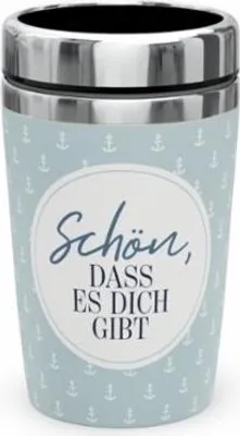 Produktbild von LaVida Thermobecher, Kaffeebecher to go - "Schön, dass es dich gibt - Anker", 240 ml