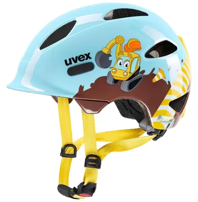 Zdjęcie produktu dla Kask Uvex Oyo Style dziecięcy jasnoniebieski motyw koparki rozmiar 46-50 cm S41.0.047.0915