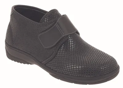 Produktbild von PodoWell MACUMBA medizinische Hallux-valgus-Schuhe für Damen, glänzend schwarz, Größe 1: 37