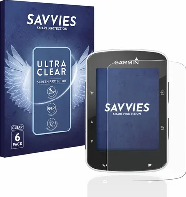 Produktbild von 6x Für Garmin Edge 520 / 820 Schutzfolie Savvies Displayschutz Display Schutz Folie Klar Transparent
