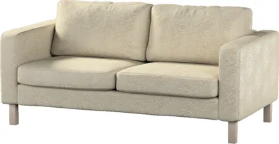 Produktbild von Dekoria Bezug für Karlstad 2-Sitzer Sofa nicht ausklappbar, beige-golden, Sofahusse, Karlstad 2-Sitzer