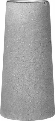 Produktbild von blomus FIESTA Tafelleuchter, Kerzenständer, Kerzenhalter, Kerzen Ständer, Edelstahl Matt / Stein, H 17 cm, 65586