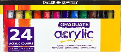 Zdjęcie produktu dla Daler Rowney Graduate Zestaw farb akrylowych 24 x 22 ml