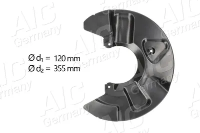 Produktbild von AIC Spritzblech Bremsscheibe für VW Transporter V Bus (7HB, 7HJ, 7EB, 7EJ, 7EF, 7EG, 7HF, 7EC) Vorne Links 56165 Ankerblech
