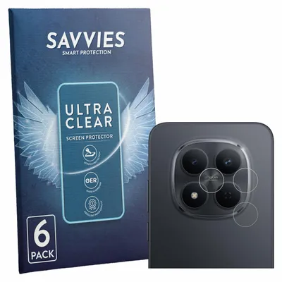 Produktbild von 6x Für Xiaomi Redmi Note 15 Pro 5G (NUR Kamera) Schutzfolie Savvies Displayschutz Display Schutz Folie Klar Transparent