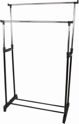Produktbild von Kleiderständer 86x42x170cm Schuhablage rollbar höhenverstellbar Garderobenständer
