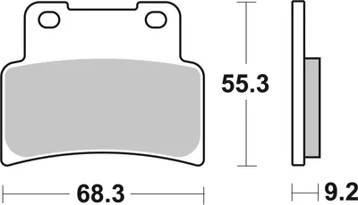 Produktbild von sbs Bremsbeläge Bremsklötze 844HS