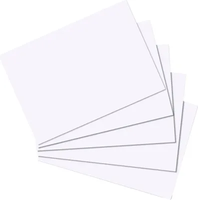 Produktbild von Herlitz Karteikarte A6 blanko weiß 100er Packu