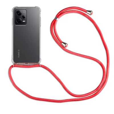 Produktbild von Handykette für Xiaomi Redmi Note 12 Pro+ Handyhülle mit Band Hülle mit Kordel Rot