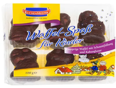 Produktbild von KuchenMeister Waffel-Spaß für Kinder Winter 100g