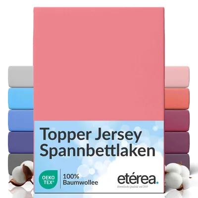 Produktbild von etérea Jersey Spannbettlaken Baumwolle 90x200 - 100x200 cm