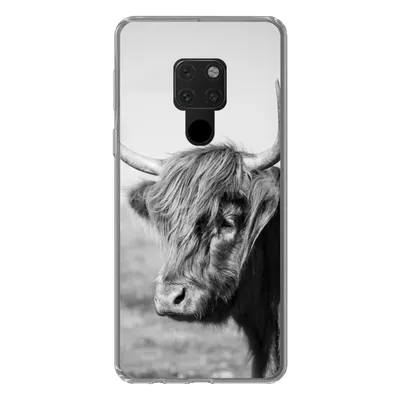 Produktbild von MuchoWow® Handyhülle Schutzhülle Hülle für Huawei P40 Lite Schottischer Highlander - Tiere - Schwarz - Weiß Silikon Softcase Handy Hülle - Handy