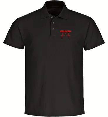 Produktbild von multifanshop Poloshirt - Kaiserslautern - Herzschlag, schwarz, Größe XL