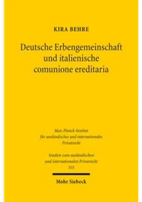Image de Deutsche Erbengemeinschaft und italienische comunione ereditaria