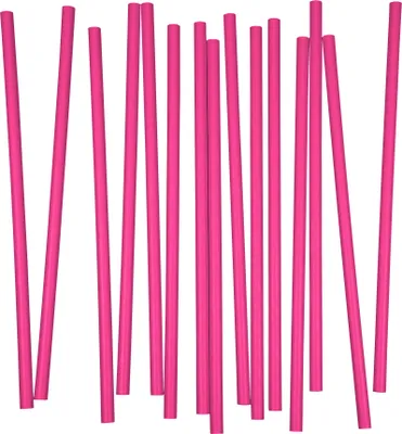 Produktbild von Papier Trinkhalme, pink, 250 x 8 mm, 4 lagig, 250 Stück