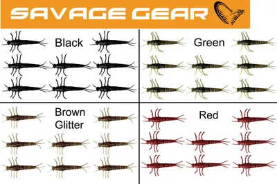 Produktbild von Savage Gear LB 3D PVC Mayfly Nymph 8 pcs Red 5 cm Gummiköder
