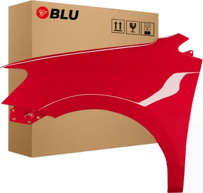 Image de BLU Aile Compatible avec VW Volkswagen Polo 6R1 LP3G Gauche Rot FlashRot | 2009-2017 | Avant | Peint| Prêt à Monter | Galvanisé