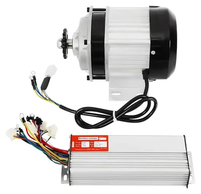 Produktbild von Bürstenloser DC-Motor 48V 750W - Elektromotor Kit für Dreirad E-Bike Scooter - Permanentmagnet - 3100 U/min Leerlauf - Mit Controller - Aluminiumlegierung