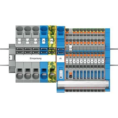 Produktbild von WAGO 821-107 TOPJOB S-Unter- verteiler-Set,mit Drücker
