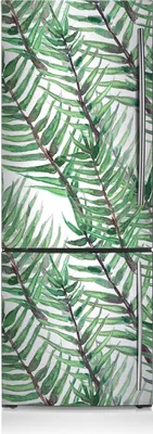 Obrázok produktu pre Magnety na chladničku magnetické listy kuchynské 60x205 cm - listy palma