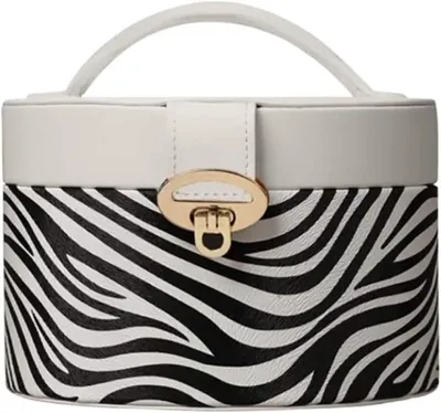 Immagine prodotto di Scatola organizer per gioielli - Contenitore per gioielli - Organizzatore per gioielli - Design a 2 livelli - 25 x 23 x 18 cm - Nero