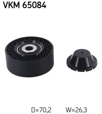 Produktbild von SKF VKM 65084 Umlenkrolle Keilrippenriemen für KIA SORENTO I (JC) für HYUNDAI SANTA FÉ II (CM)