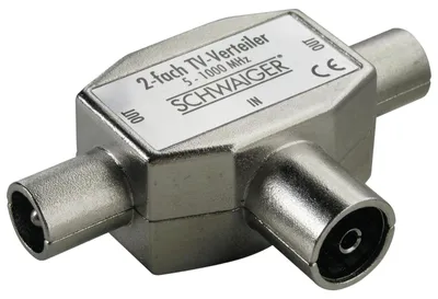 Produktbild von Schwaiger ASV42 531, Kabelsplitter, Silber, Metall